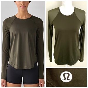 Lululemon Smooth Stride Long Sleeve Sz8 UPF +50